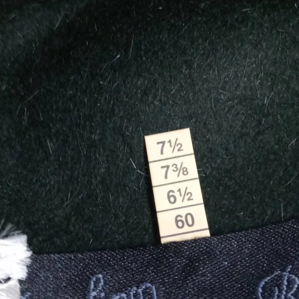 Borsalino Traveller Fur Felt Fedora Hat Green Made in Italy Water Repellent 60 - Picture 11 of 14